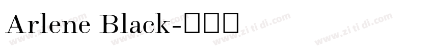 Arlene Black字体转换